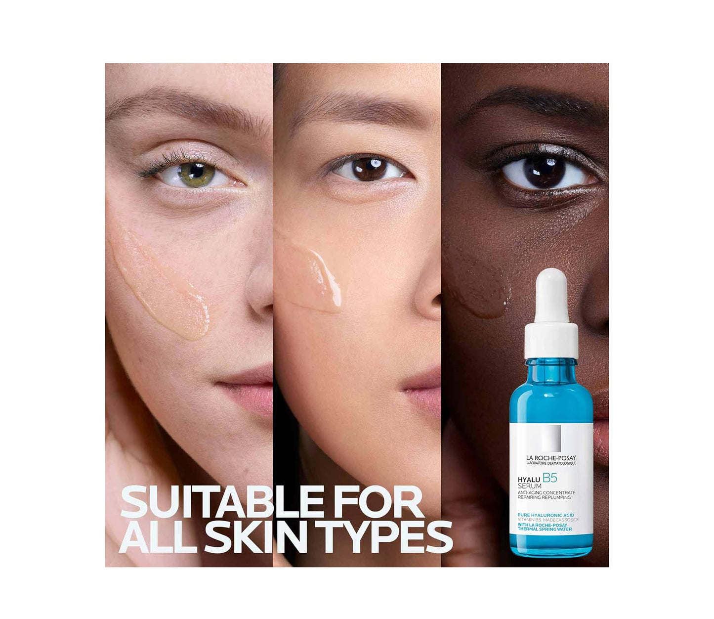 La Roche-Posay Hyalu B5 Pure Hyaluronic Acid Serum for Face, with Vitamin B5. Anti-Aging Serum Concentrate for Fine Lines. Hydrating, Repairing, Replumping. Suitable for Sensitive Skin