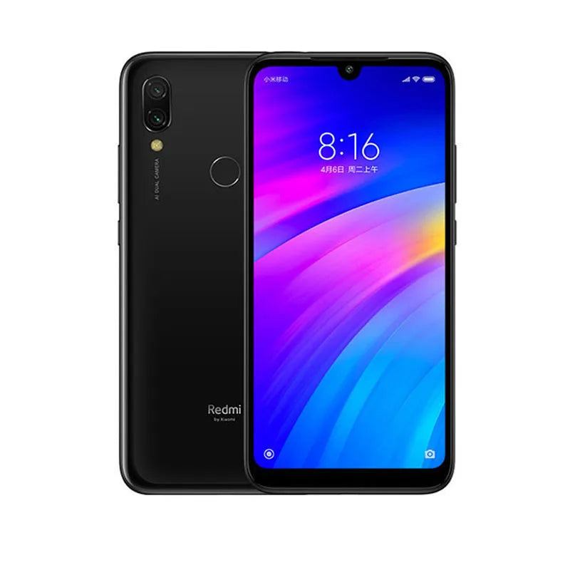 Xiaomi Redmi 7 Cellphone with Phone Case, Dual SIM Solt Cellphone Android Cell Phone Dual Camera used phone