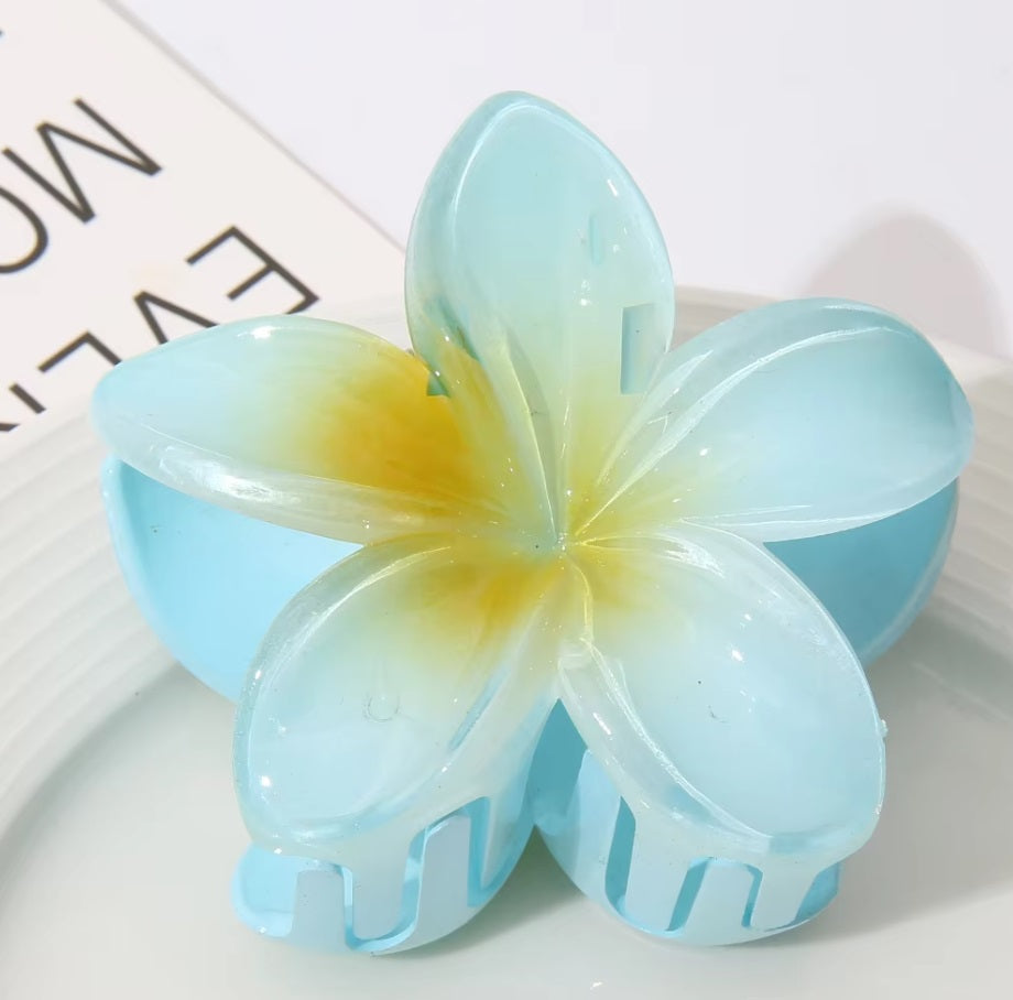 United Fashion Flower Hair Clips for Women Hair Claw Clips, Summer Beach Essentials Hair Accessories {2PCS Set}