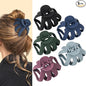 United Fashion Octopus Hair Claw Clips, Non-slip Jaw Clips Medium Hair Clamps for Thick Curly Long Hair, Wide Grip Hair Accessories for Women Girls -Style E [ 15 Pack]