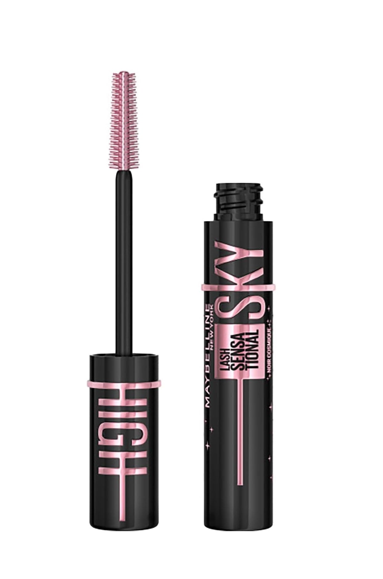 Maybelline New York Lash Sensational Sky High Washable Mascara Makeup, Volumizing, Lengthening, Defining, Curling, Multiplying, Buildable Formula, Cosmic Black