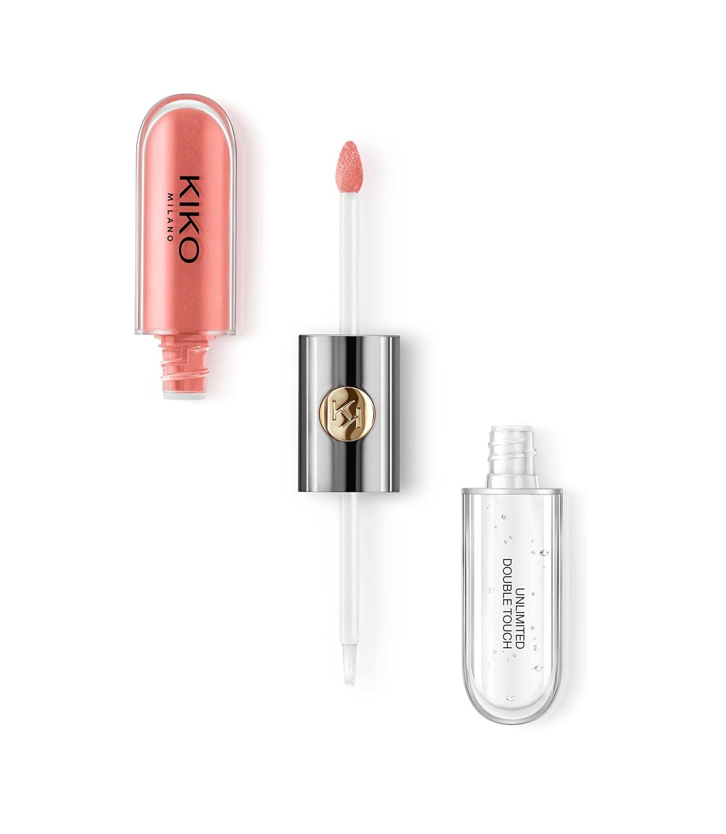 KIKO Milano Unlimited Double Touch Lipstick 113 Satin Coral, 3 ml