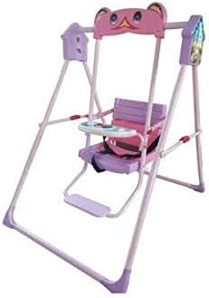 Indoor/Home/Garden/Outdoor Steel and Iron Swing Chair for Babies (Multicolour