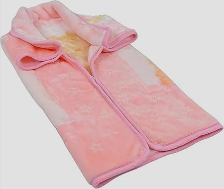 Baby Blanket with Zipper Closure, Baby Blanket Cover, new born baby to 1 eyears (80x90) (Pink)