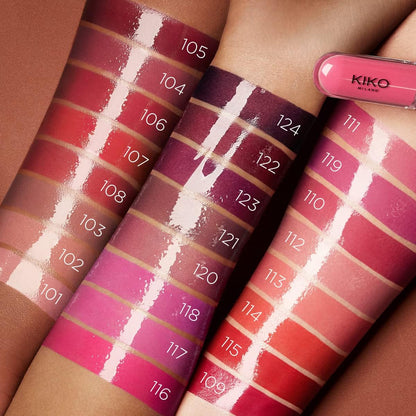 KIKO Milano Unlimited Double Touch Lipstick 106 Satin Ruby Red, 3 ml