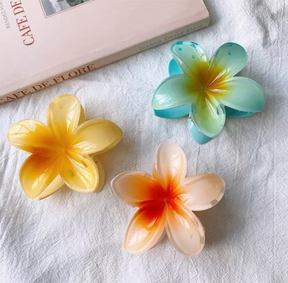 Flower Hair Claw Clips - Large Flower Hair Clips for Thin/Thick Hair - Strong Hold Nonslip - Hair Accessories for Women Girls  [3PCS Set]