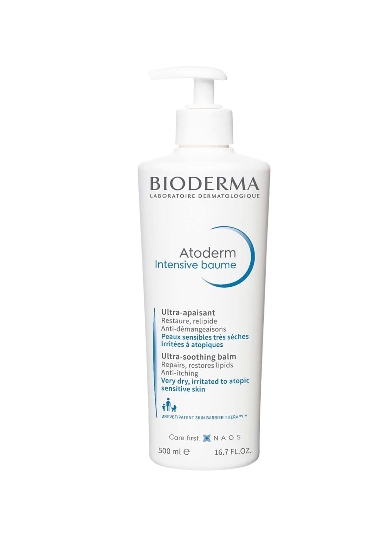 Bioderma Atoderm Intensive Ultra-Soothing Balm for Very Dry Sensitive to Atopic Skin, 500ml