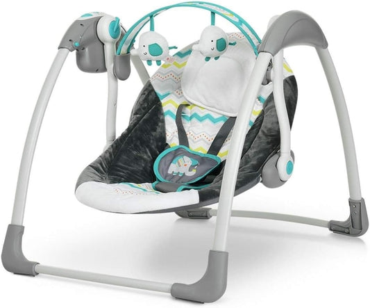 Mastela Deluxe Portable Baby Swing Green Color