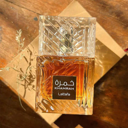 Lattafa Perfumes Khamrah for Unisex Eau de Parfum Spray, 3.4 Ounce