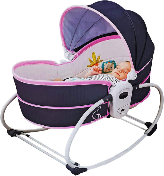 Mastela 5 In 1 Rocker Bassinet Set For Kids Purple