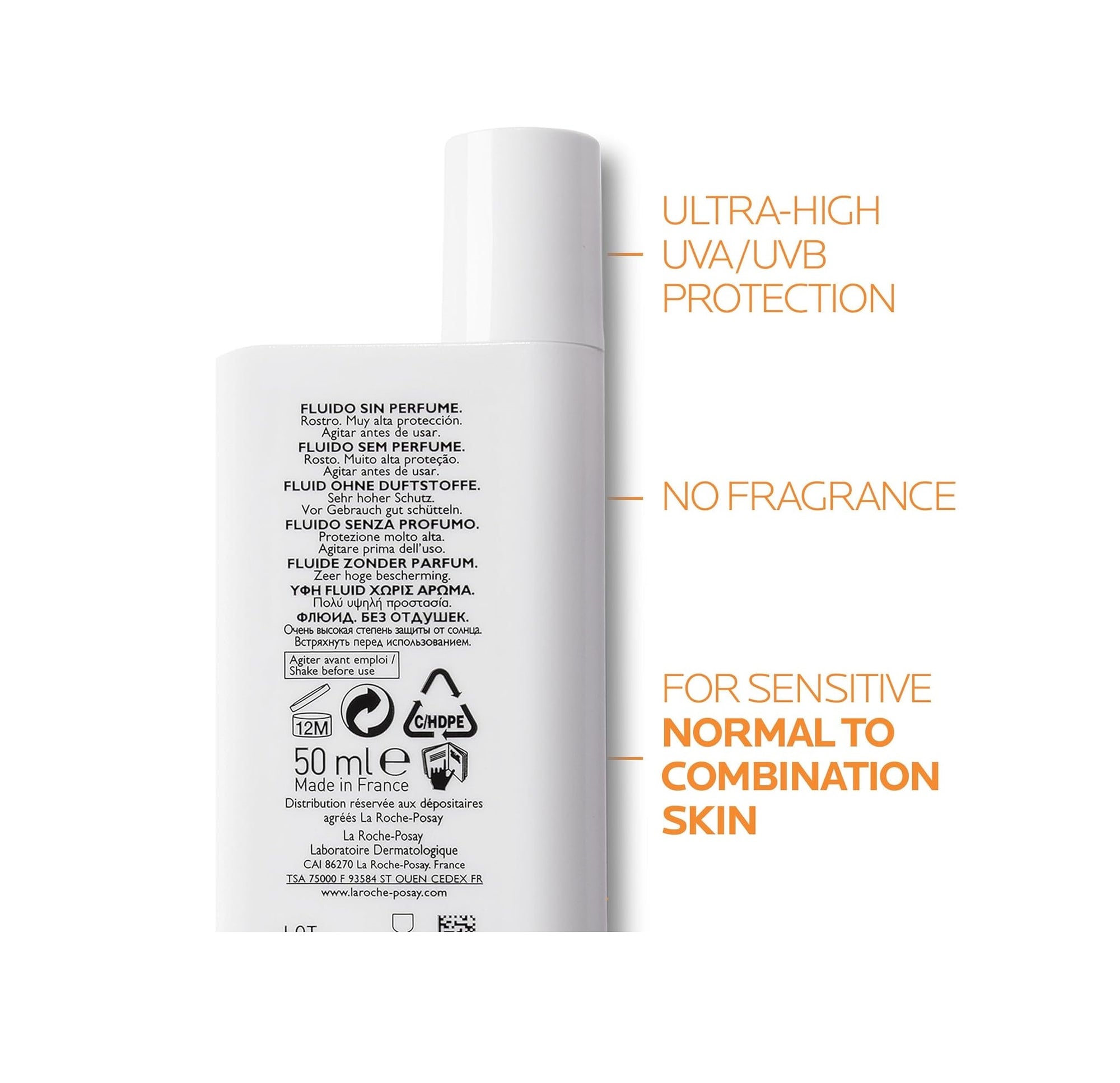 La Roche Posay ANTHELIOS UVMUNE 400 fluide invisible SFP50+ 50 ml