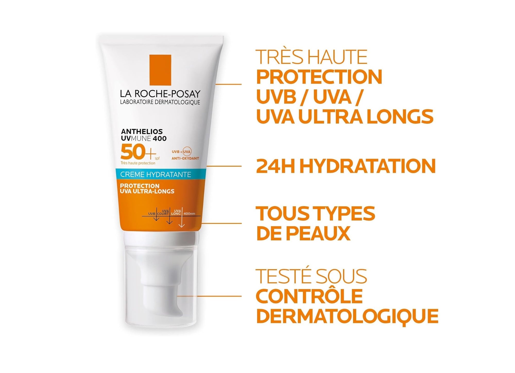 La Roche-Posay Roche Posay ANTHELIOS UVMUNE 400 crème hydratante SPF50+ 50 ml