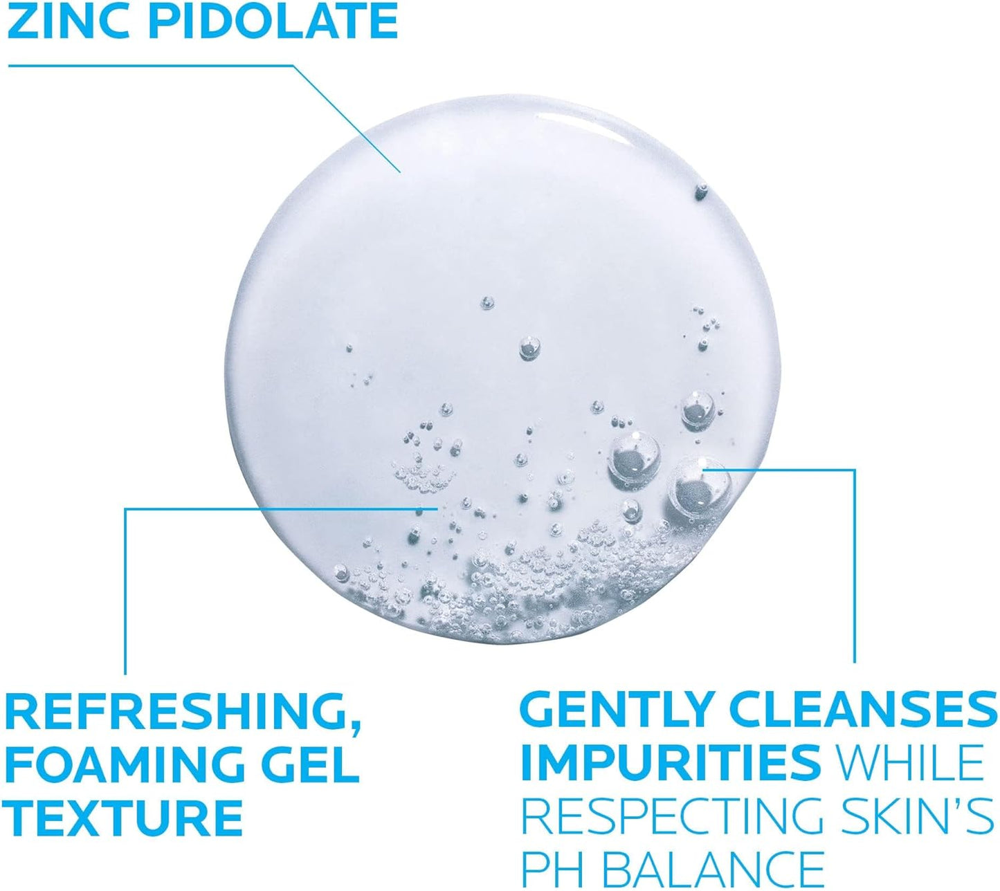 La Roche-Posay Effaclar Purifying Foaming Gel For Oily Sensitive Skin For Unisex - 13.5 Oz Ge