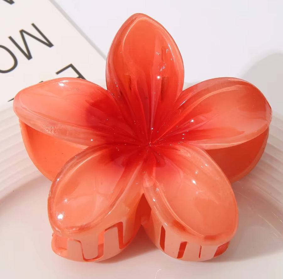 United Fashion Flower Hair Clips for Women Hair Claw Clips, Summer Beach Essentials Hair Accessories {2PCS Set}