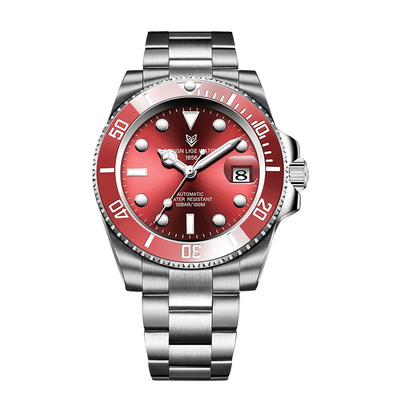 LIGE Women Watches Mechanical Watch Luxury Bracelet Wrist Wristwatch Elegant Ladies Automatic Date Clock Watch Relogio Feminino