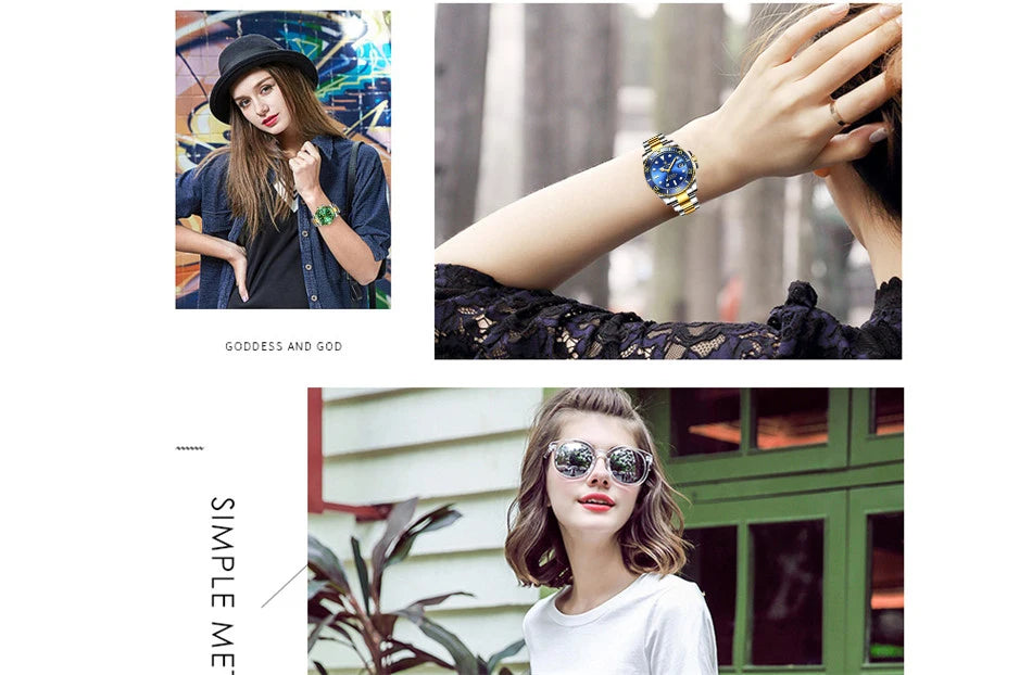 LIGE Women Watches Mechanical Watch Luxury Bracelet Wrist Wristwatch Elegant Ladies Automatic Date Clock Watch Relogio Feminino