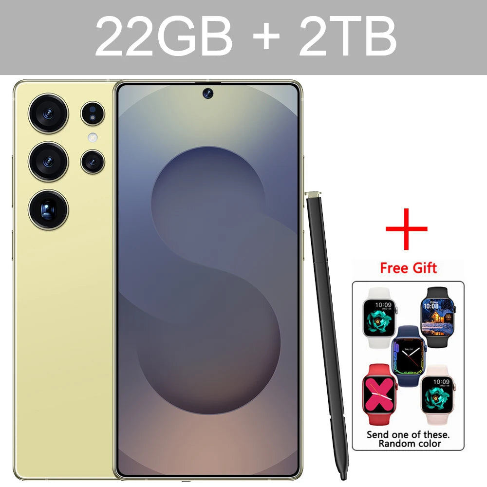 Cellphones S25 Ultra 7.3HD Original Mobile Phones 4G 5G Dual SIM Card Smartphone 7800mAh Android 14 Global Version Cell Phone