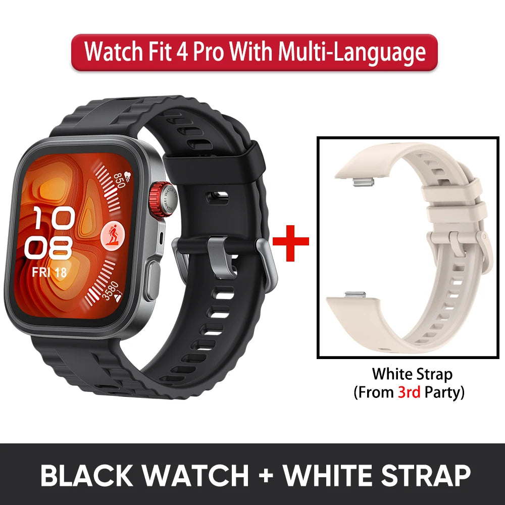 HUAWEI Watch Fit 4 Pro Smartwatch,1.82 inch AMOLED Display,Sapphire Glass,ECG,Heatrate Tracking,compatible with iOS and Android