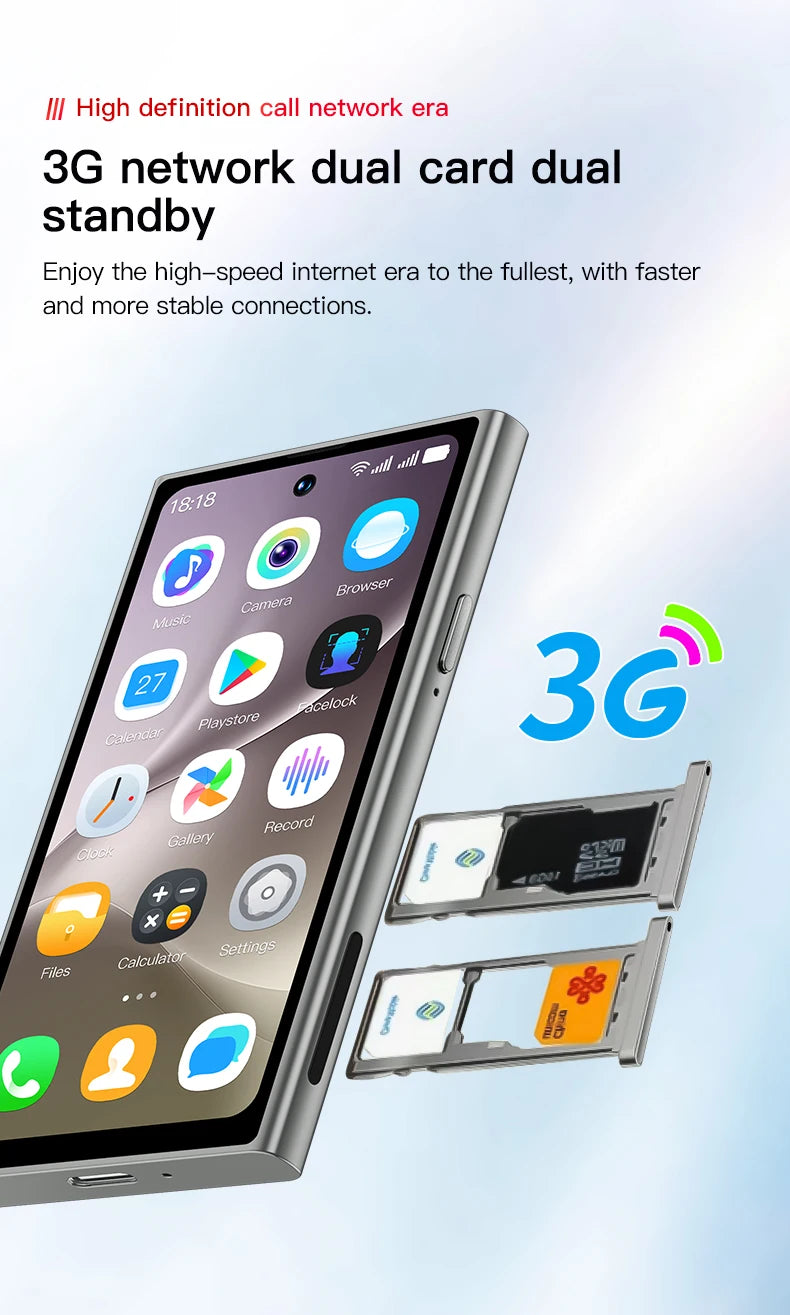 New Arrivals ONEMYTH S25 Pro Mini 3G Smartphone 4.0 Inch Full Screen Display 2000mAh 2GB RAM 16GB ROM Dual SIM With Play Store