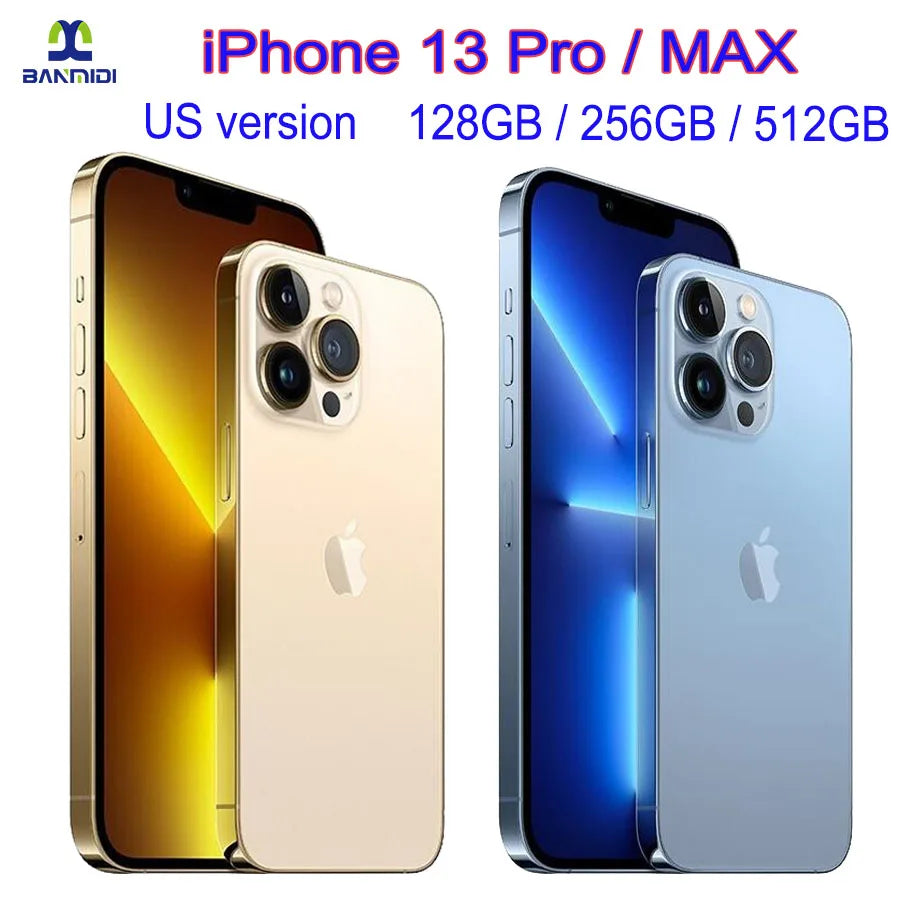 Apple iPhone 13 Pro 6.1" / iPhone 13 Pro Max 6.7" 128GB 256GB ROM Original Retina OLED RAM 6GB Face ID Unlocked 5G Mobile Phone