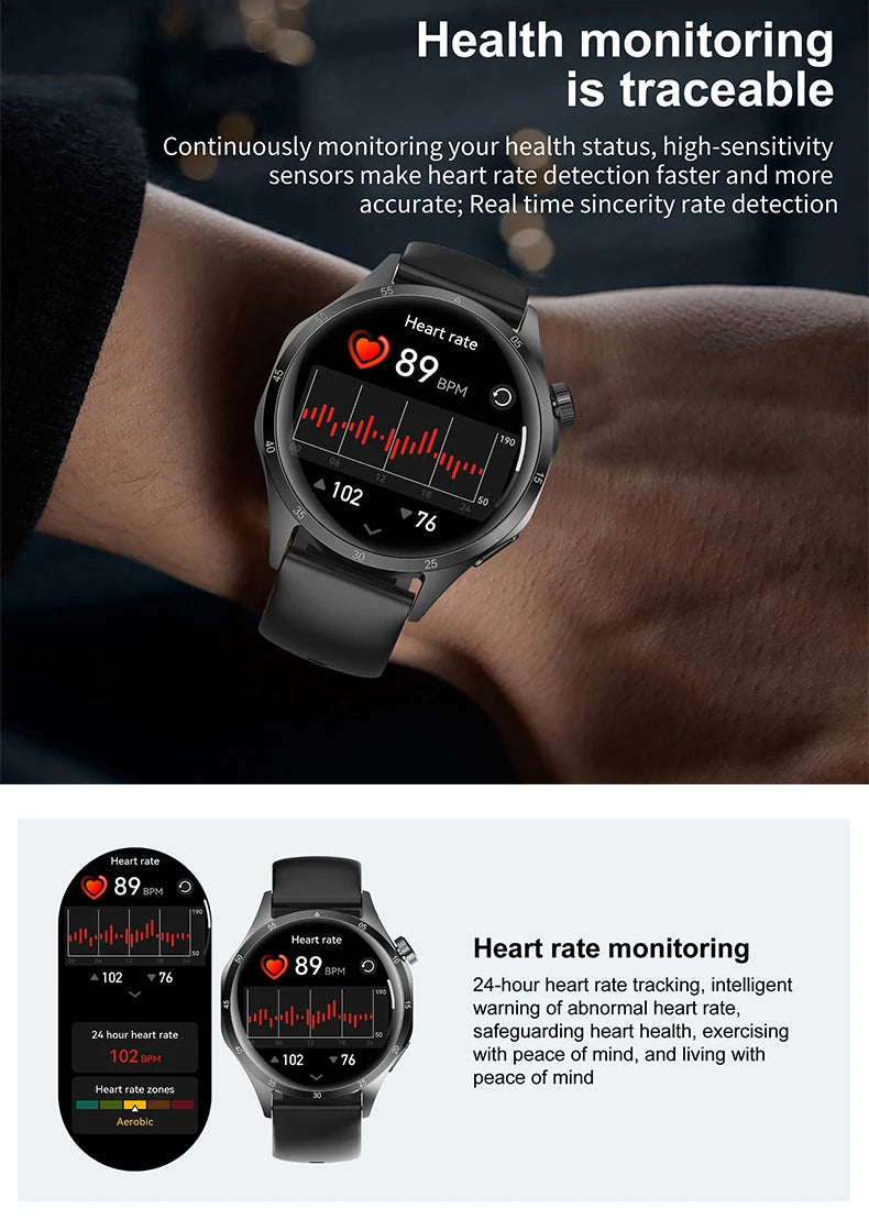 For HUAWEI GT5 Pro GPS NFC Smart Watch Men 360*360 AMOLED Screen Heart rate Bluetooth Call IP67 Waterproof Man Smartwatch 2025