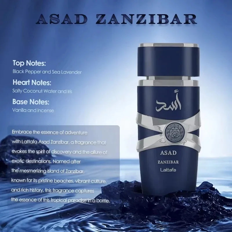 100ml Original Arab Perfumes Women Eau De Parfum Spray Lasting Fragrance Pheromone Light Fragrance Asad Perfume Hombre Gift New