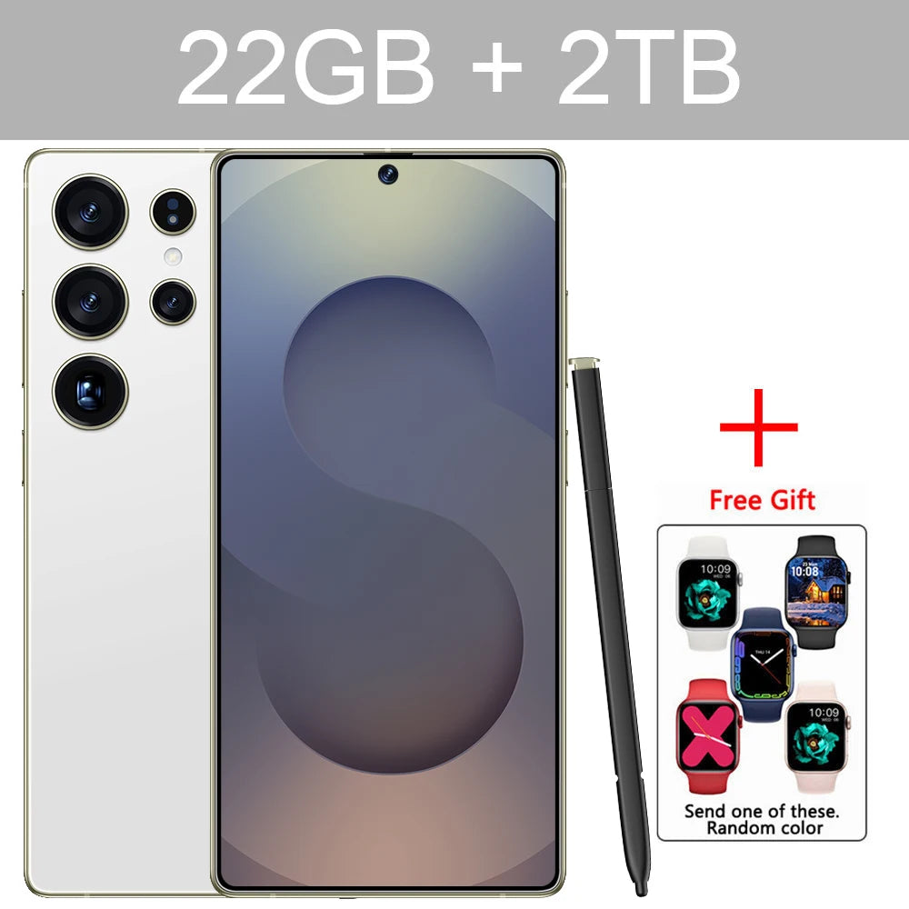 Cellphones S25 Ultra 7.3HD Original Mobile Phones 4G 5G Dual SIM Card Smartphone 7800mAh Android 14 Global Version Cell Phone