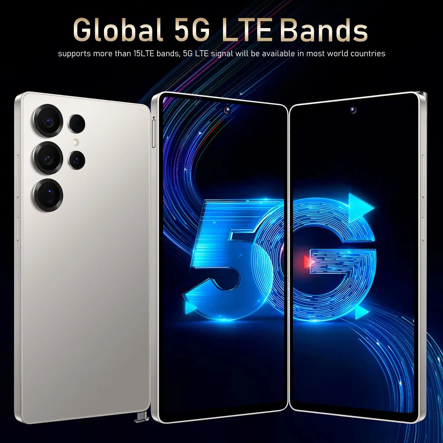 FUFFI S25 Pro Smartphone Cellphones Android 12,6.8 inch Screen,12+512GB,24+48MP Mobile phone 5800mAh Google Play Store,Phone 5G