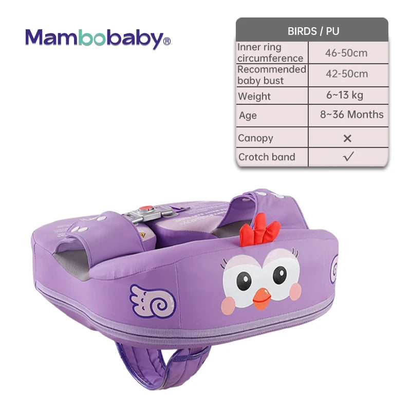 Mambobaby VIP Dropshipping Non-Inflatable Baby  Floats with Canopy  Underarm Swimming  Floater Spa Buoy Trainer Suppliers
