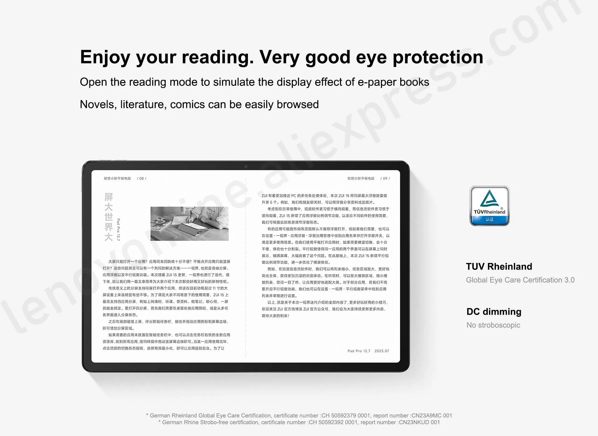 Lenovo Xiaoxin Pad Pro 12.7 2023 Snapdragon 870 LCD Screen 144Hz 8GB 128GB/256GB 10200mAh Android 13 Tablet