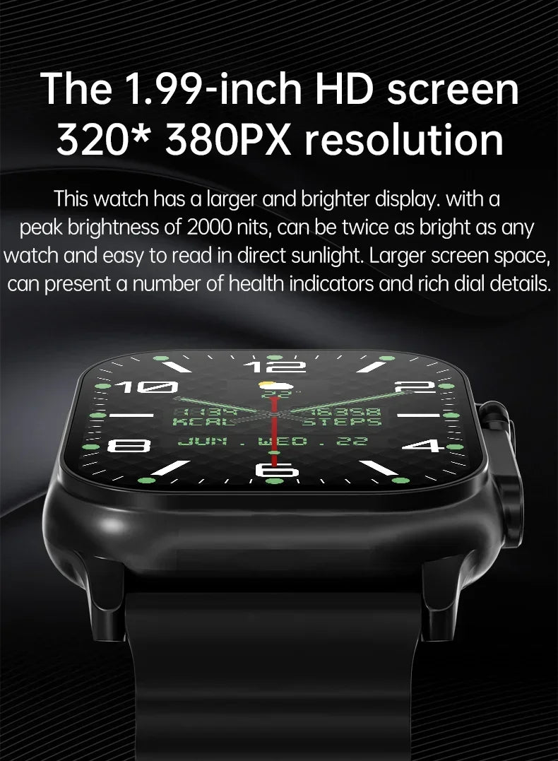 2025 T900 Ultra 2 Smart Watch Men 49mm Series 8 2.3 "AMOLED Screen NFC Compass Waterproof For Apple Watch IWO Ultra 8 Smartwatch
