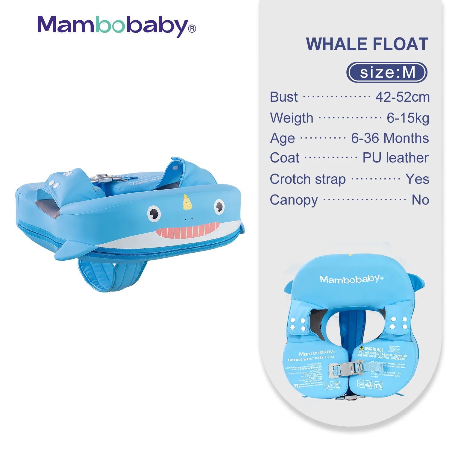Mambobaby VIP Dropshipping Non-Inflatable Baby  Floats with Canopy  Underarm Swimming  Floater Spa Buoy Trainer Suppliers