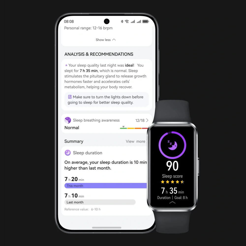Huawei Band 10,Global Version Smartwatch,Compatible with IOS & Android,Sleep Tracking,Health monitor,14 days battery life,