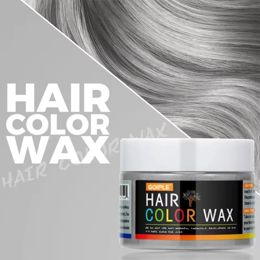GOIPLE DIY Hairs Dyed Mud Hair Colour Wax Easy To Wash Long Lasting Dye for Eyebrow Beards Coloring Temporary Hair Colour Cream