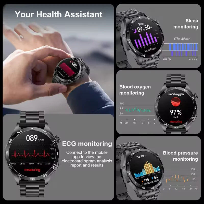 For HUAWEI GT5 Pro GPS NFC Smart Watch Men 360*360 AMOLED Screen Heart rate Bluetooth Call IP67 Waterproof Man Smartwatch 2025