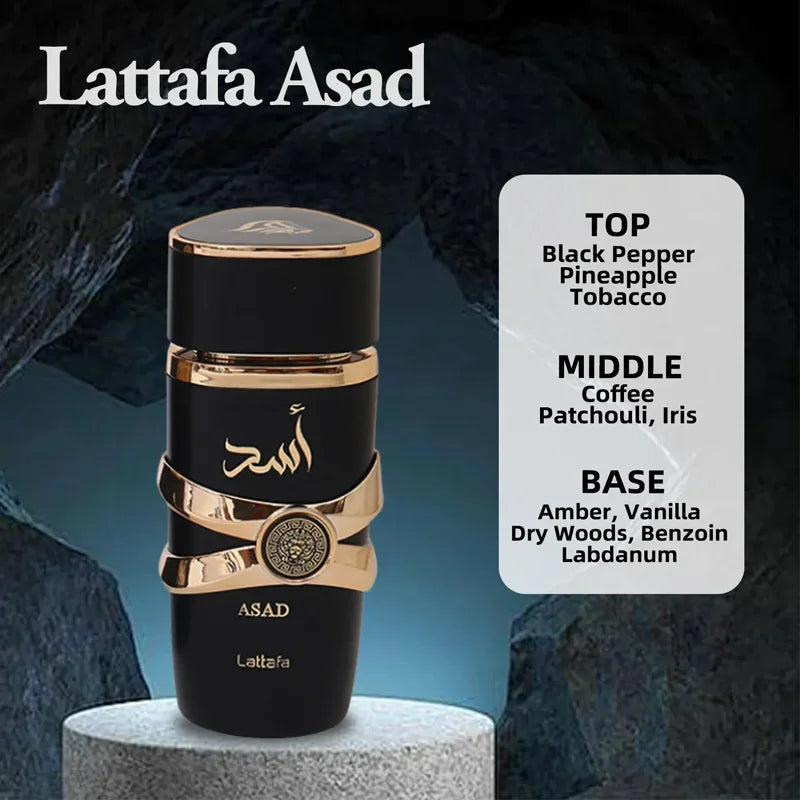 100ml Original Arab Perfumes Women Eau De Parfum Spray Lasting Fragrance Pheromone Light Fragrance Asad Perfume Hombre Gift New