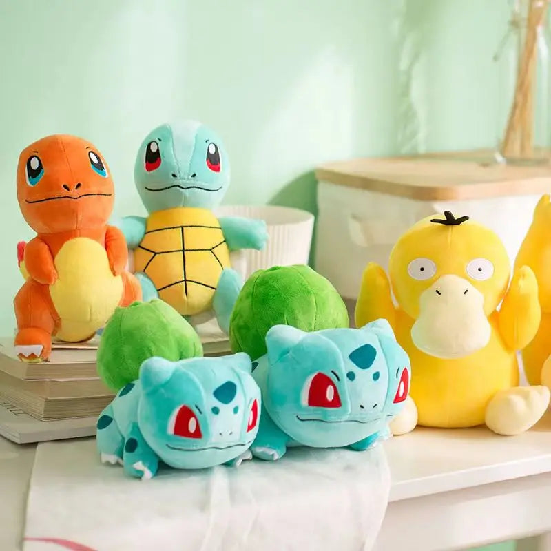 Anime Pokemon Plush Toys Charmander Bulbasaur Squirtle Pikachu Plush  Stuffed Animal Toy Pokemon Doll Kids Gift
