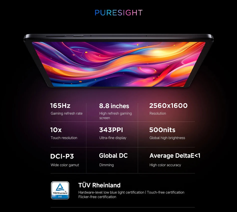 Lenovo Legion Y700 2025 Gaming Tablet 256GB 512GB ROM Snapdragon 8 Gen 3 8.8" 165Hz Display 6550mAh 68W Charging Android Tab