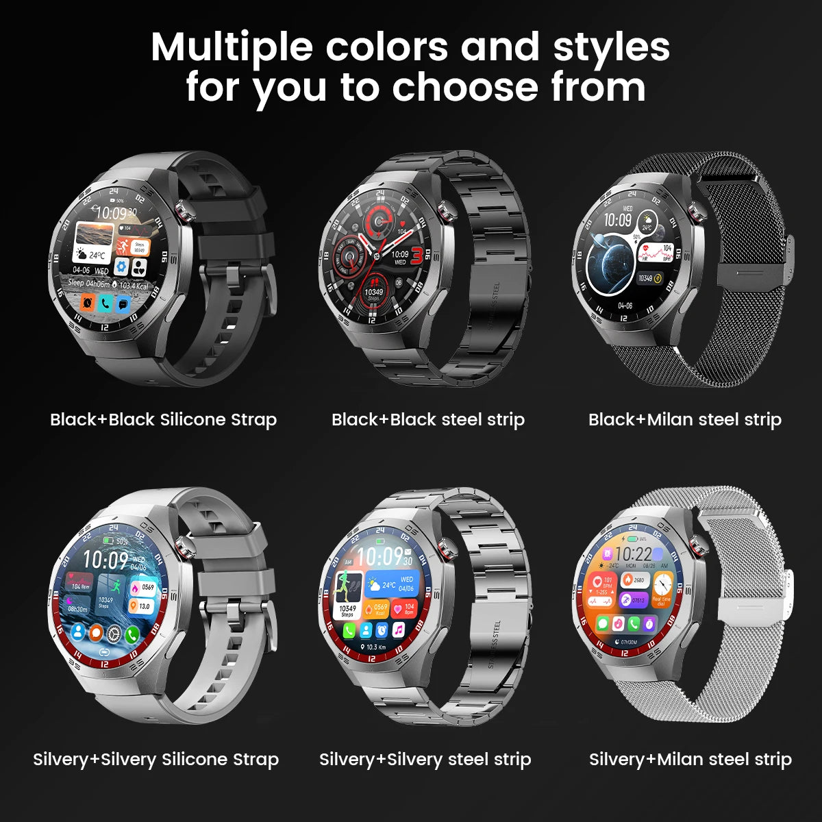 2025New For Huawei GT5 Pro Smart Watch Men HD AMOLED Screen GPS Motion trajectory HeartRate Bluetooth Call 1.52" SmartWatch IP68