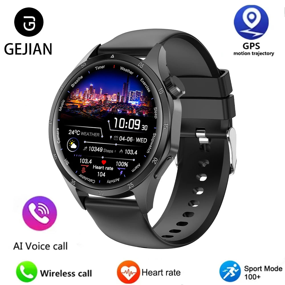 For HUAWEI GT5 Pro GPS NFC Smart Watch Men 360*360 AMOLED Screen Heart rate Bluetooth Call IP67 Waterproof Man Smartwatch 2025