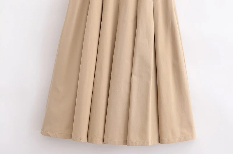 MUJER 2025 Woman Dresses Belt Pleated Midi Dress Women Sleeveless Summer Dress Woman Knitted Party Dresses for Women Sundress