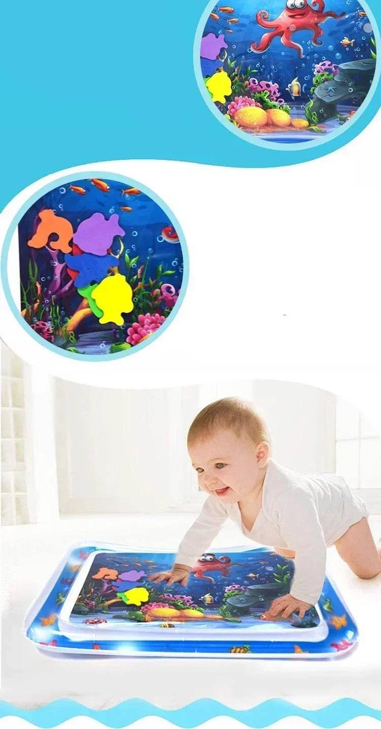 Summer Inflatable Water Mat for Babies Playmat Toddler Activity Play Early Education Baby Water Play Essential Toy
