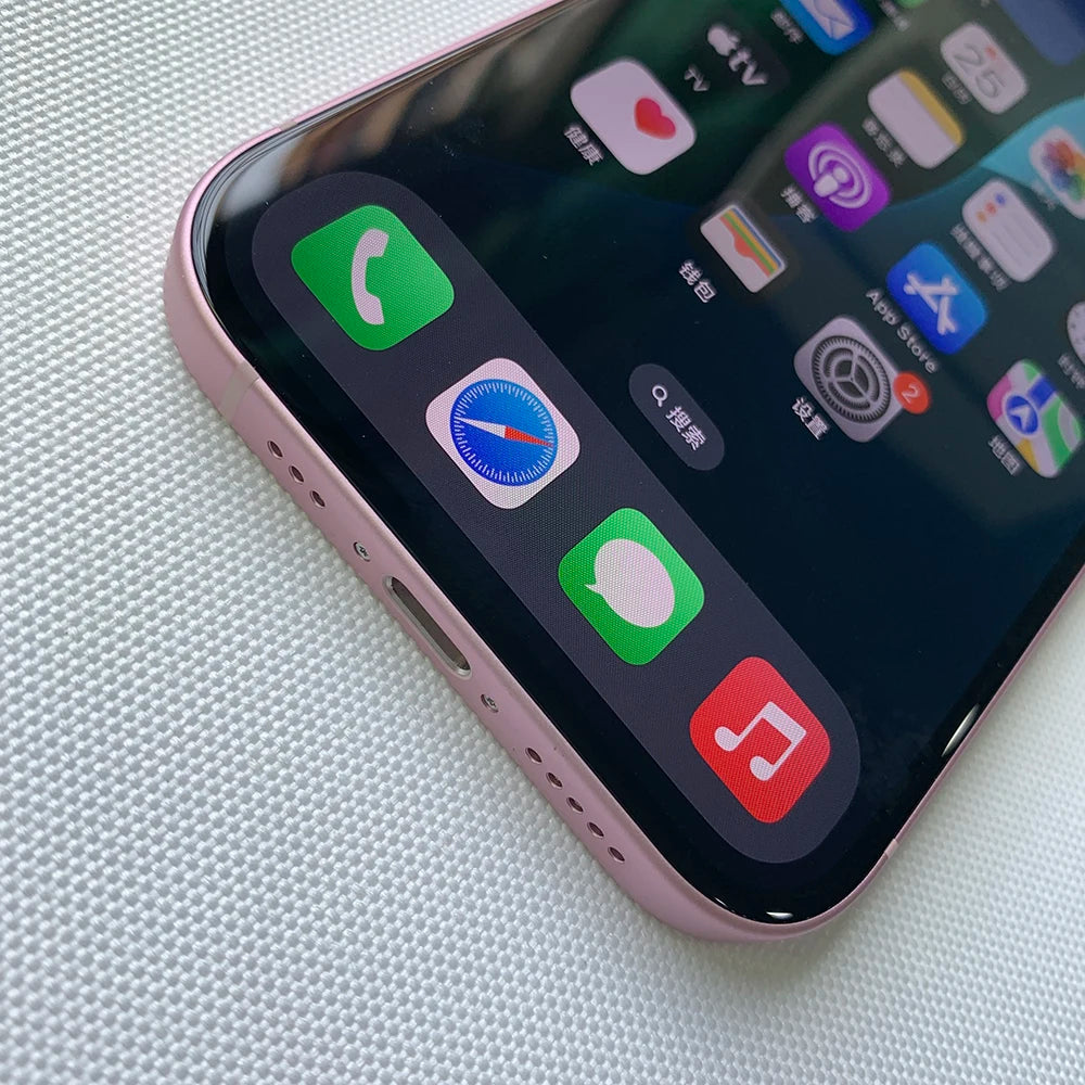 Original Used Apple iPhone 15 5G Mobile Phone Face ID 128GB/256/512GB Dual e-SIM NFC 48MP+12MP IOS A16 Hexa-Core SmartPhone