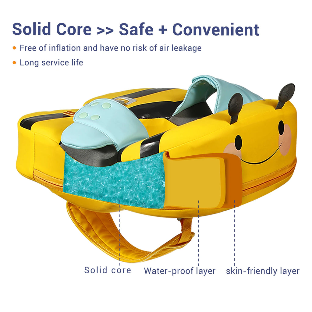 Mambobaby VIP Dropshipping Non-Inflatable Baby  Floats with Canopy  Underarm Swimming  Floater Spa Buoy Trainer Suppliers