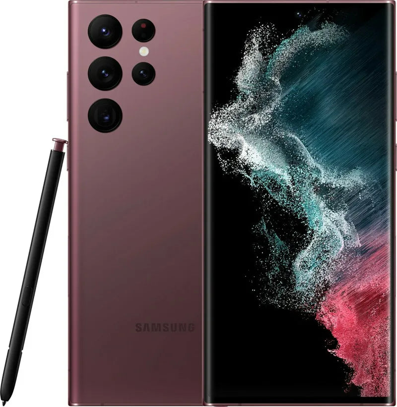 Samsung Galaxy S22 Ultra 5G S908U1 6.8" AMOLED 8/12GB 12/128/256/512GB ROM Snapdragon NFC S Pen Original Unlocked Cellphone