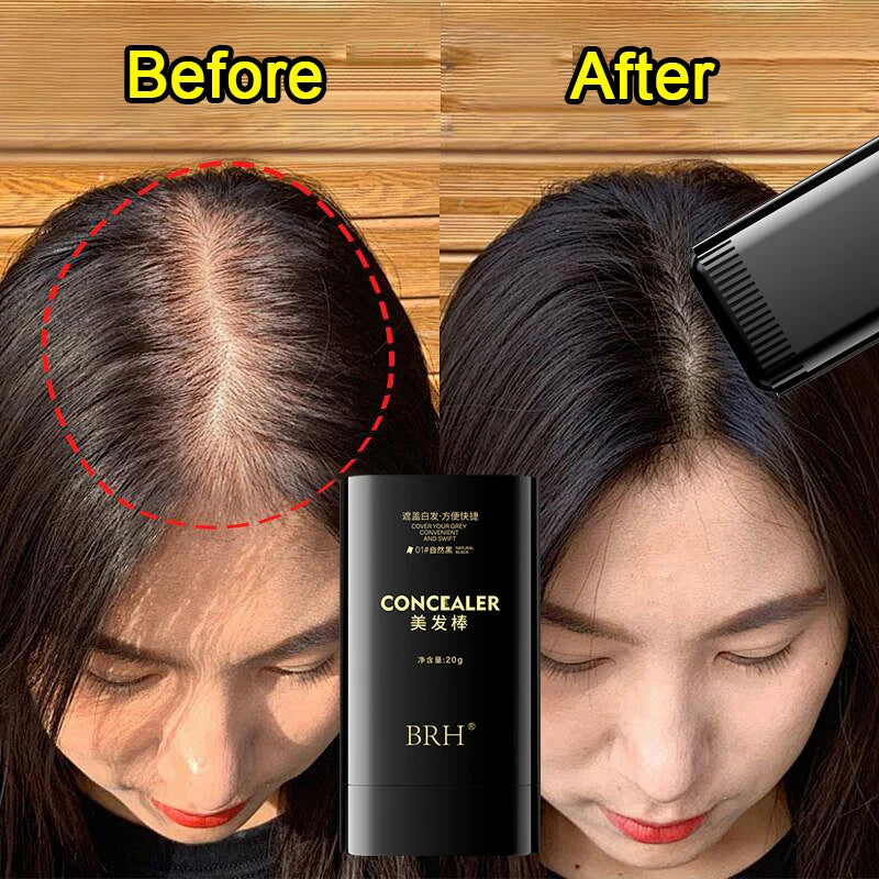 3 Colors Hair Stick, Gray Hair Covering Artifact No Color Loss Disposable Hair Dye Stick Hair Roots Hair Dyeing and Color