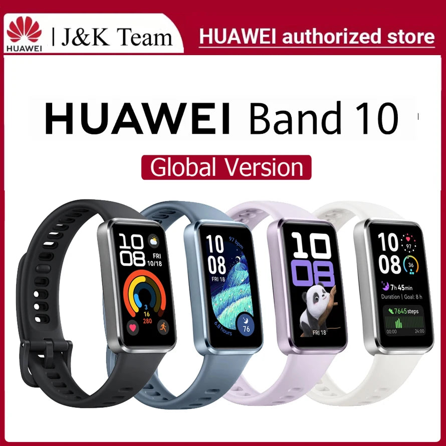 Huawei Band 10,Global Version Smartwatch,Compatible with IOS & Android,Sleep Tracking,Health monitor,14 days battery life,