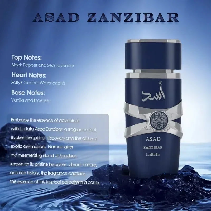 100ml Original Arab Perfumes Women Eau De Parfum Spray Lasting Fragrance Pheromone Light Fragrance Asad Perfume Hombre Gift New