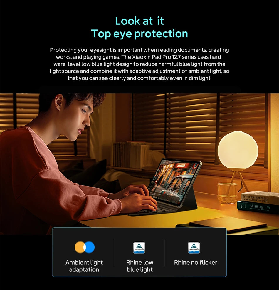 New Lenovo Xiaoxin Pad Pro 2025 MTK Dimensity 8300 128GB 256GB Tablet 12.7'' 2.9K Screen 10200mAh 45W Charge Android Tab ZUI 16