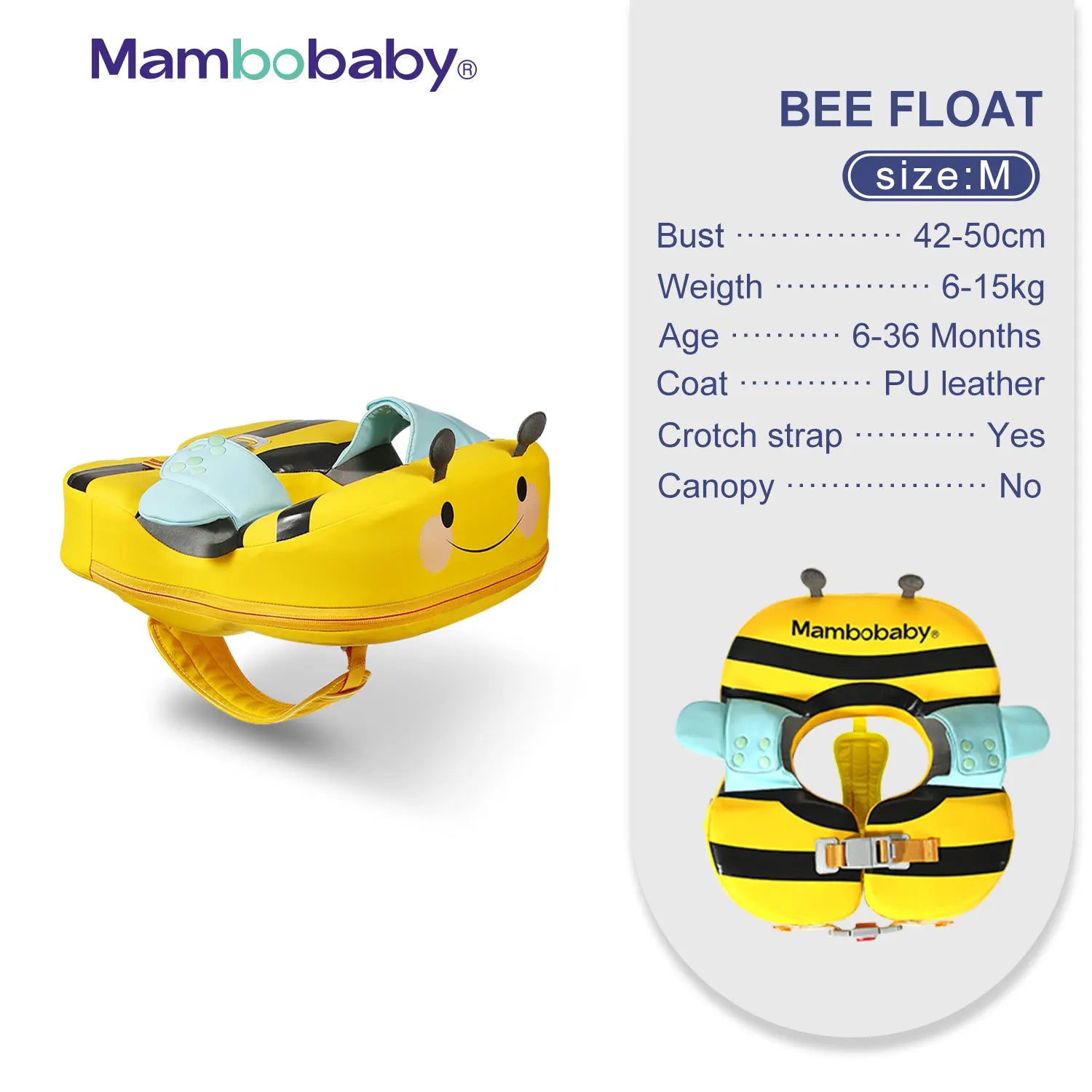 Mambobaby VIP Dropshipping Non-Inflatable Baby  Floats with Canopy  Underarm Swimming  Floater Spa Buoy Trainer Suppliers